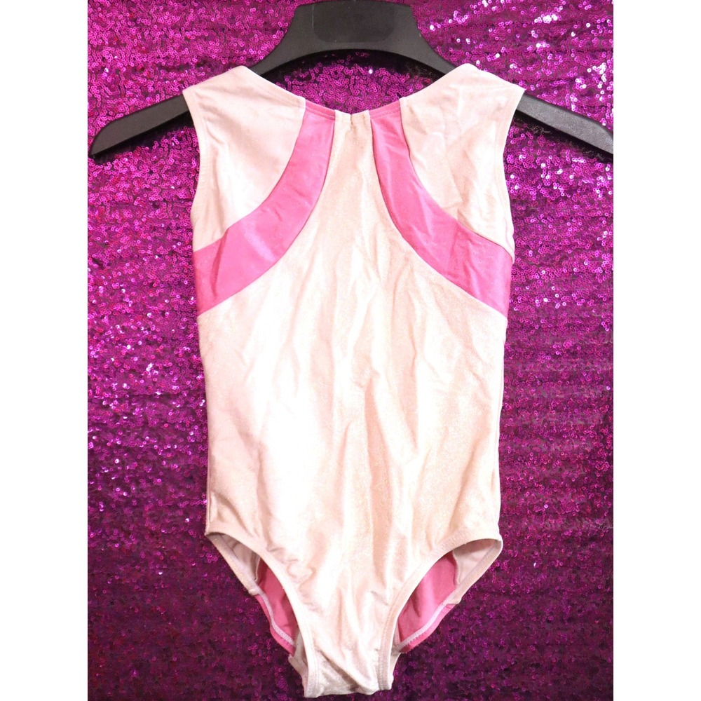 Pink Leotard Size 10 VeVa Girls Sparkle Gymnastics Dance Bodysuit Costume